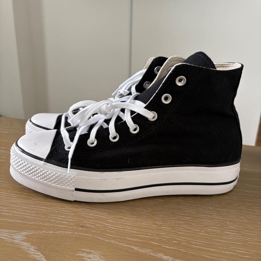 Converse Chuck Taylor All Star Lift Platform High Top Sneakers Womens Size 10 - Picture 2 of 10